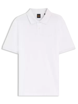 Polo Manches Courtes Pique Contraste Col Blanc