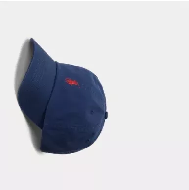 Accessoire Casquette Coton Uni Logo Bleu Fonce