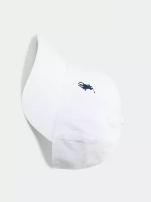 Accessoire Casquette Coton Uni Logo Blanc