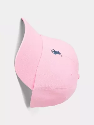 Accessoire Casquette Coton Uni Logo Rose Clair
