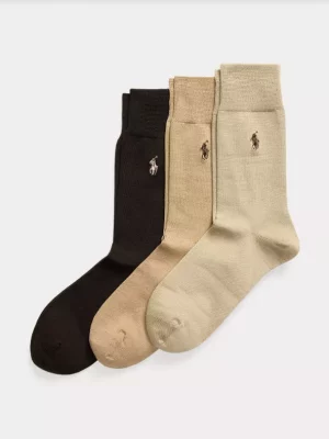 Accessoire Chaussettes Trio Jersey Uni Beige Moyen