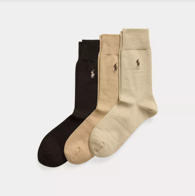 Accessoire Chaussettes Trio Jersey Uni Beige Moyen