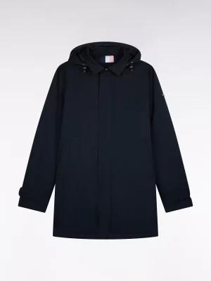 Grosse Piece Parka Geneation X Nylon Capuche Bleu Fonce