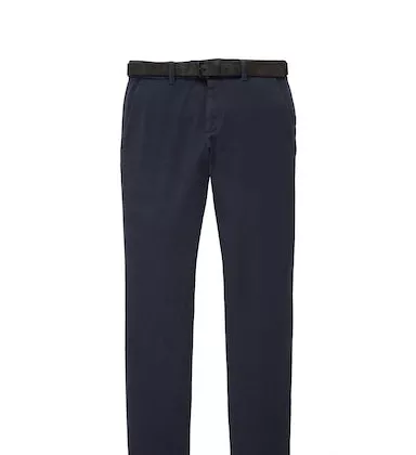 Pantalon Sport Slim Traveler Micro Structure Bleu Fonce