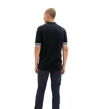 Pantalon Sport Slim Traveler Micro Structure Bleu Fonce – Image 3